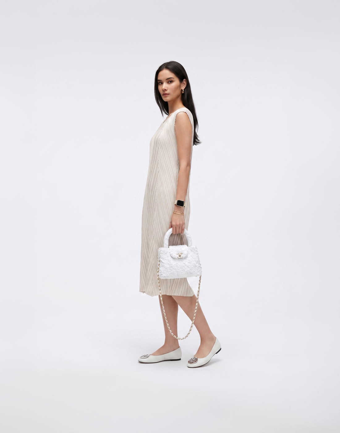 Cooling, Wrinkle-Free & Free Size Solace Pleated Dress