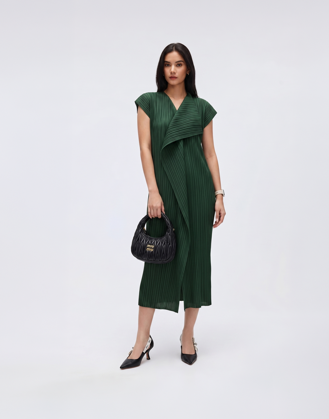 Wrinkle-Free, Cooling & Breathable Free Size Pleated Sienna Dress
