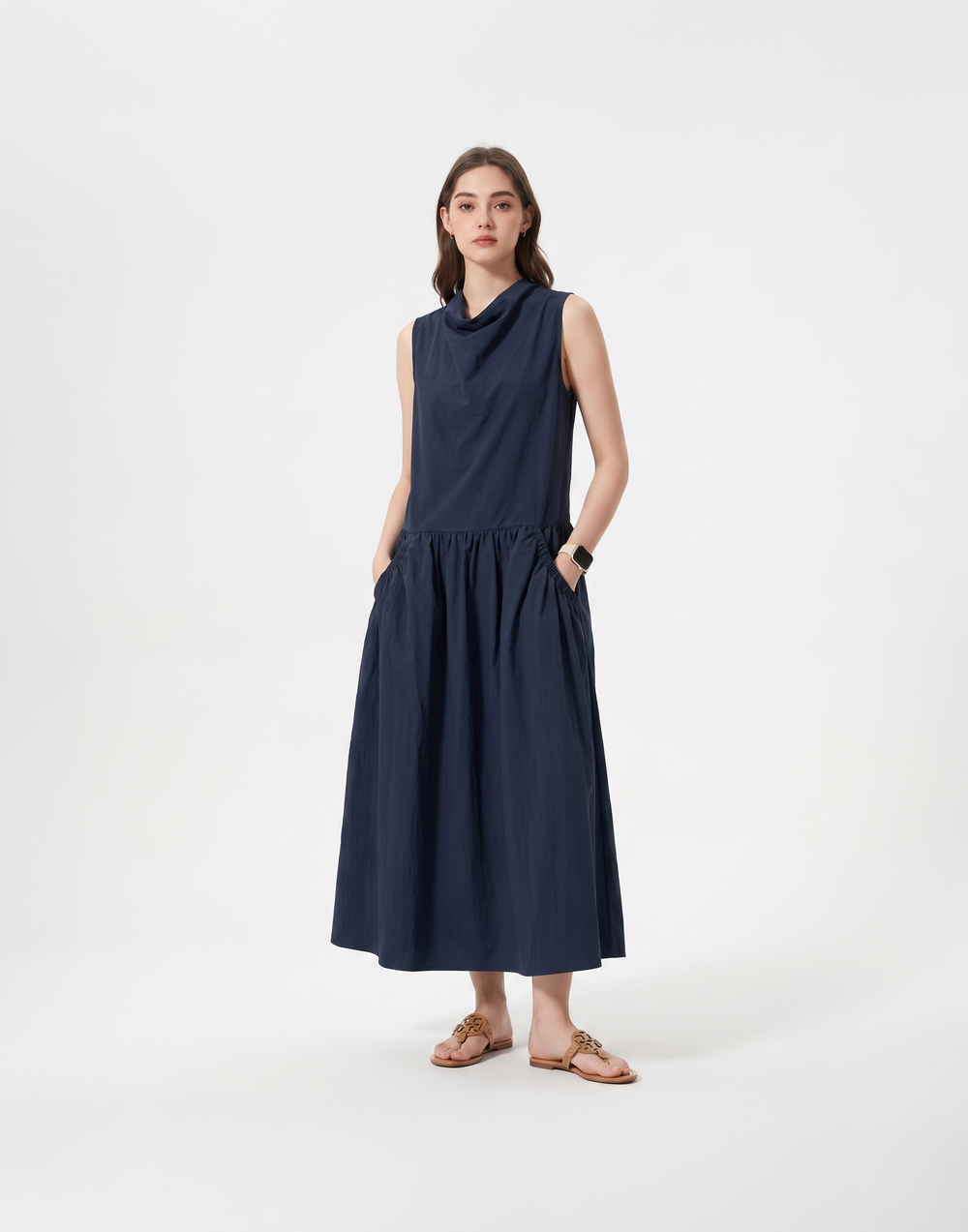 Cooling, Breathable Iris Dress With Pockets