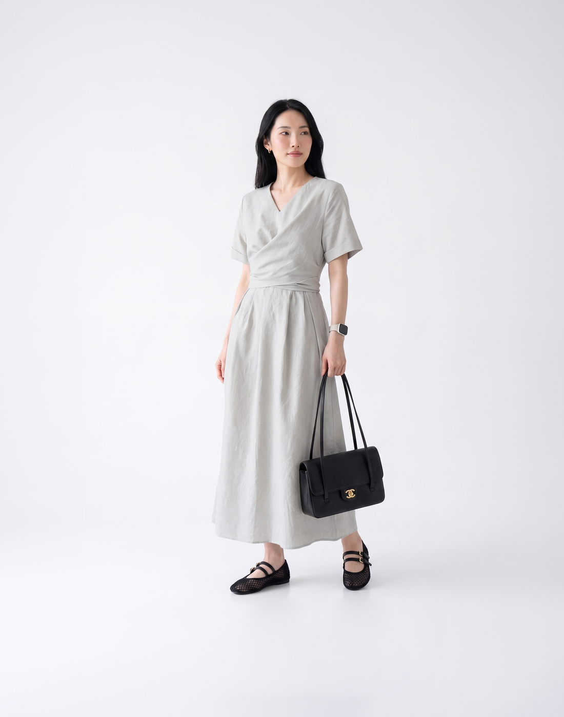 Cooling, Breathable & Flattering Urban Dress With Adjustable Waist Tie