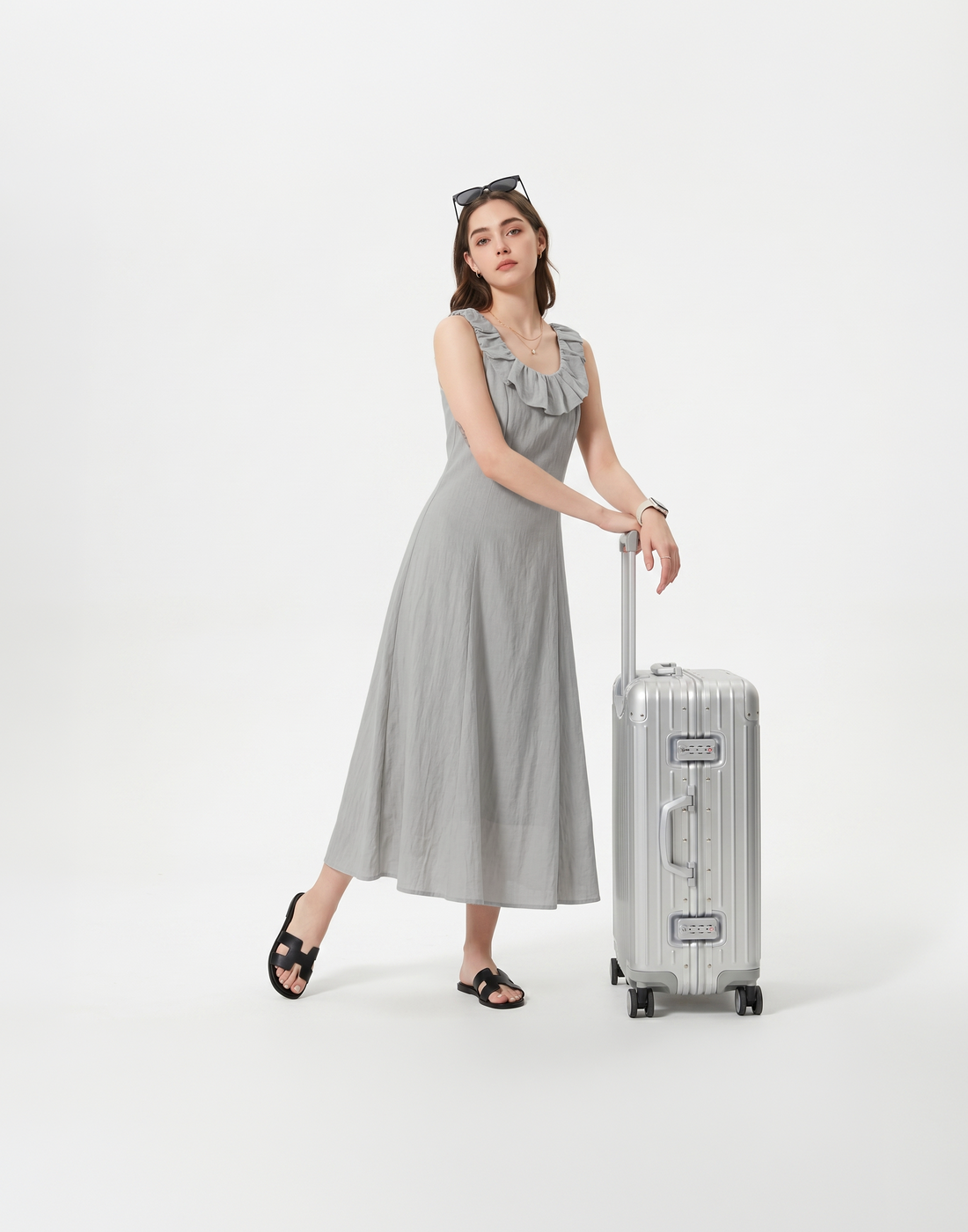 Cooling, Breathable & Crease-Resistant Scarlet Dress