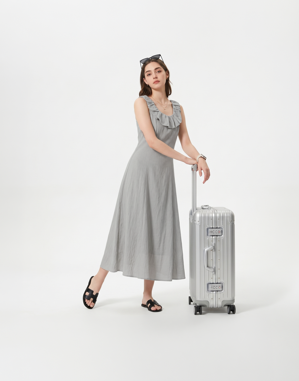 Cooling, Breathable & Crease-Resistant Scarlet Dress
