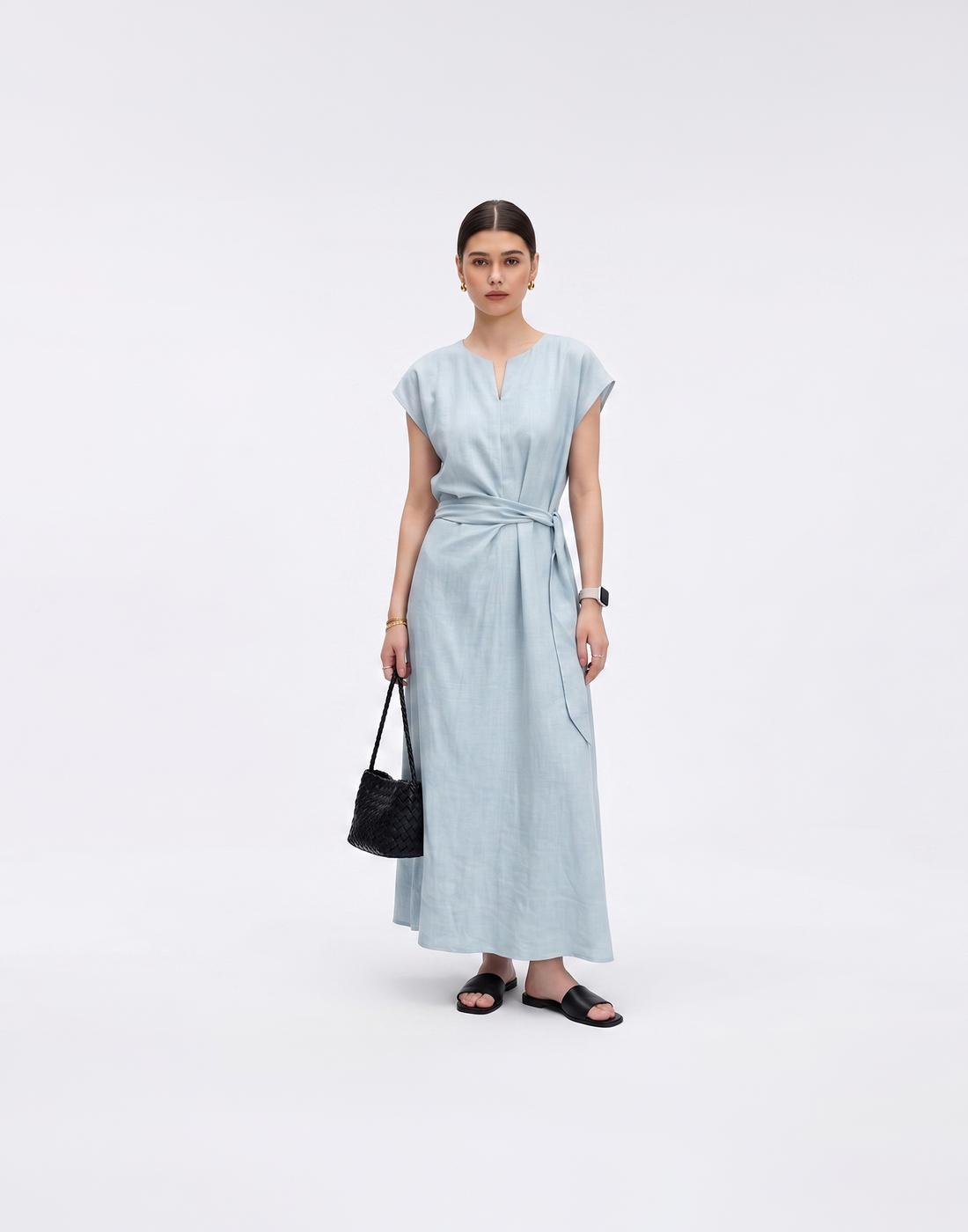 Cooling, Breathable & Stretchy Linen Mist Dress