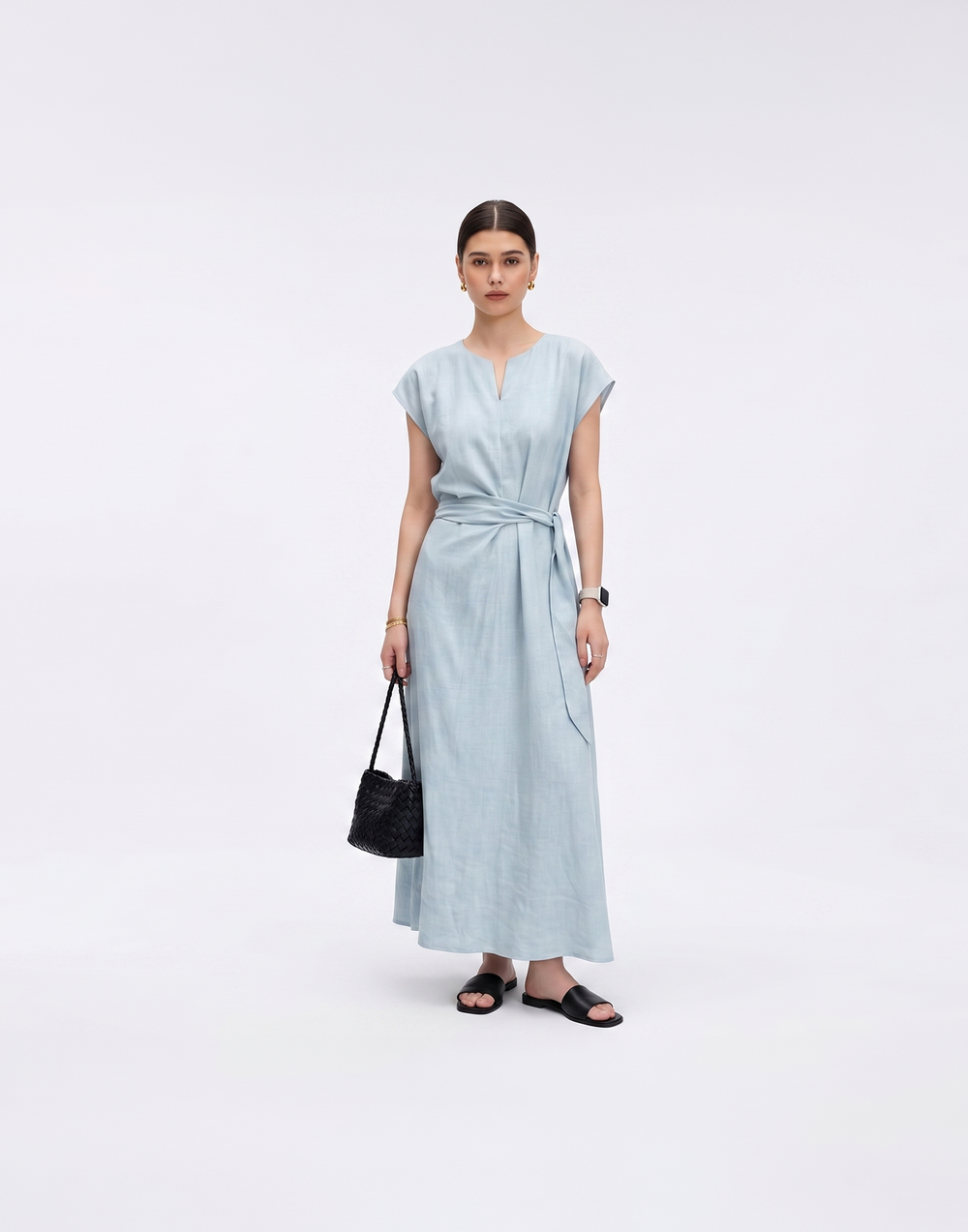 Cooling, Breathable & Stretchy Linen Mist Dress