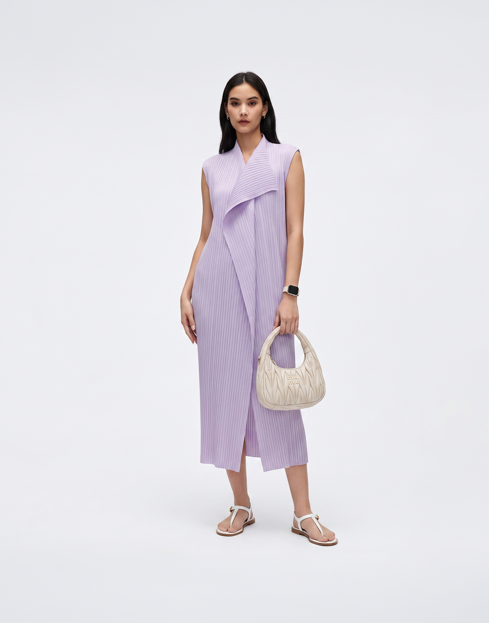 Wrinkle-Free, Cooling & Breathable Pleated Sienna Dress