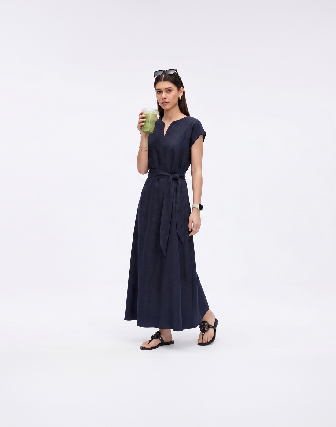 Cooling, Breathable & Stretchy Linen Mist Dress