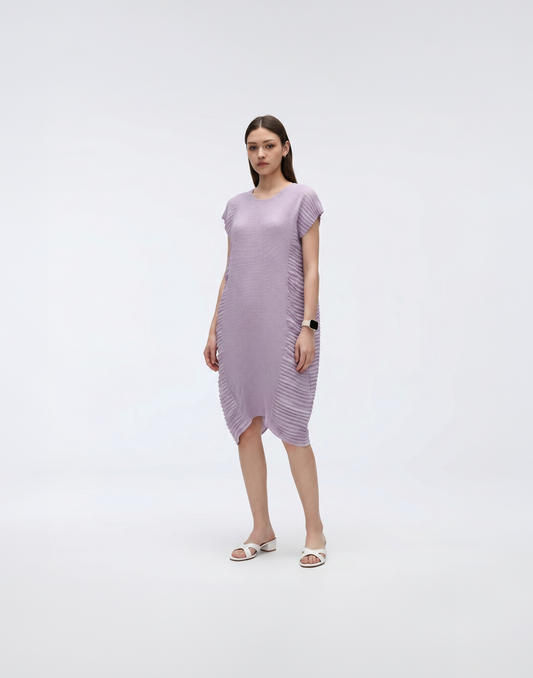 Wrinkle-Free, Cooling & Free Size Pleated Bella Dress