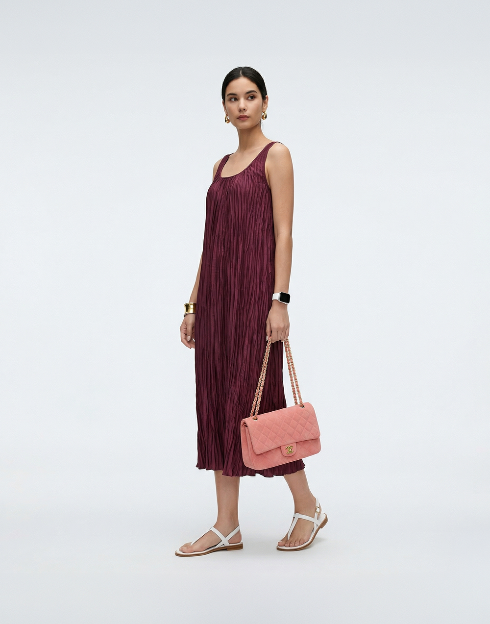 Cooling & Wrinkle-Free Pleated Sunshine Dress