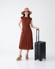 Wrinkle-Free, Cooling & Breathable Tummy Covering Pleated Luxe Dress