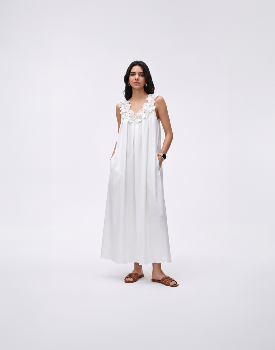 Cooling, Flattering & Crease-Resistant Petal Dress With Pockets