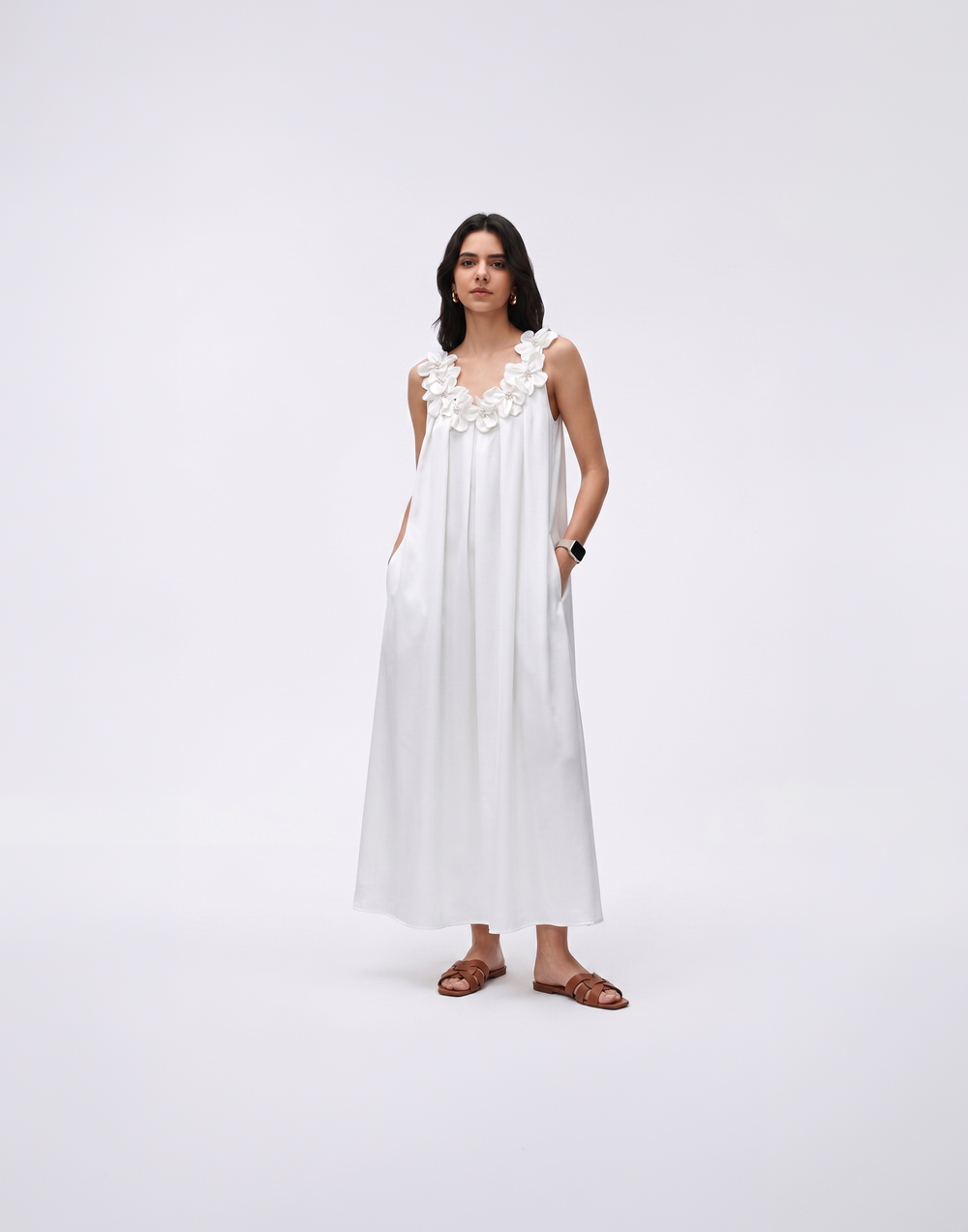 Cooling, Flattering & Crease-Resistant Petal Dress With Pockets