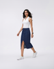 Cooling, Buttery Soft, Stretchy & Tummy Tucking Cloud Denim Skirt With Pockets