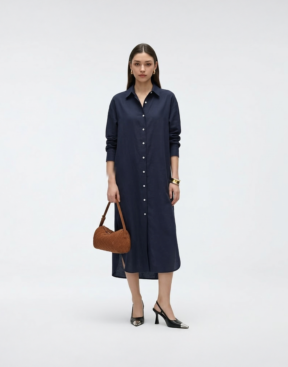 Cooling & Breathable Shirt Dress With Pockets