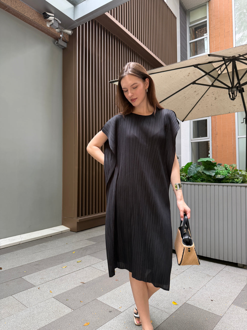 Wrinkle-Free & Cooling Free Size Flair Dress