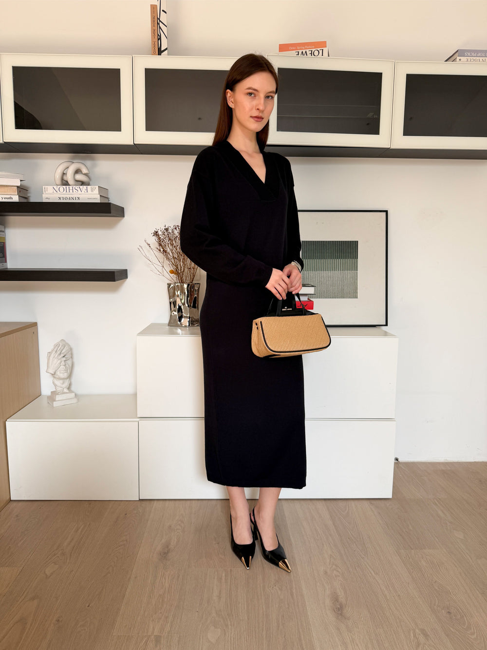 Buttery Soft Transit-Ready Knitted Winter Travel Dress