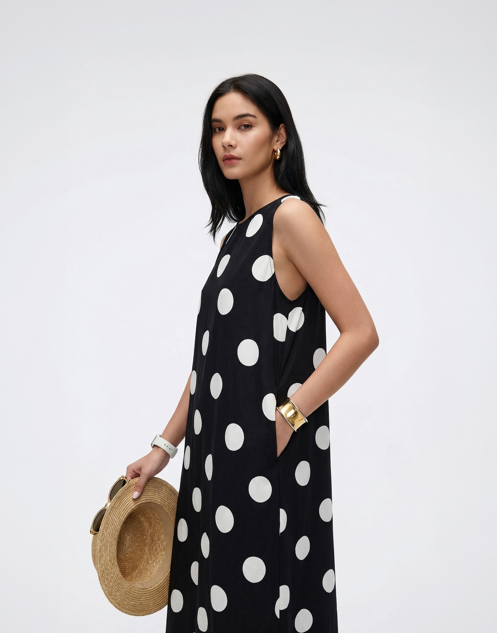 Cooling Aloof Dress With Pockets