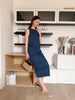 ⁠Wrinkle-Free Denim Travel Dress With Pockets