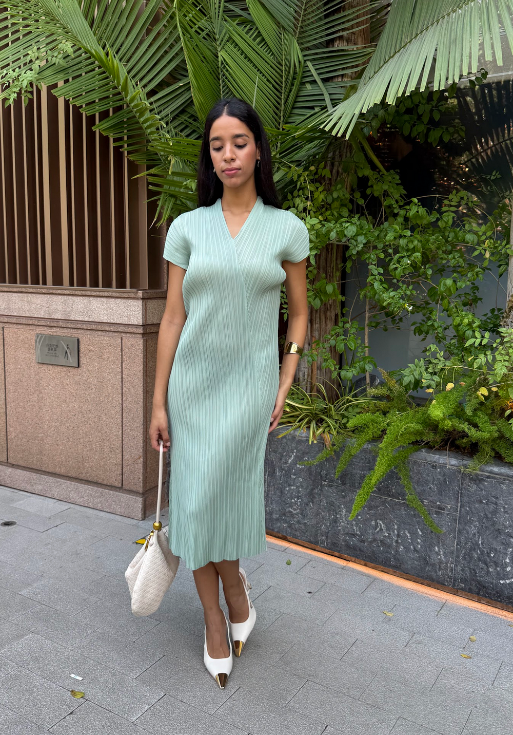 Cooling & Wrinkle-Free Ethereal Travel Dress With Sleeves