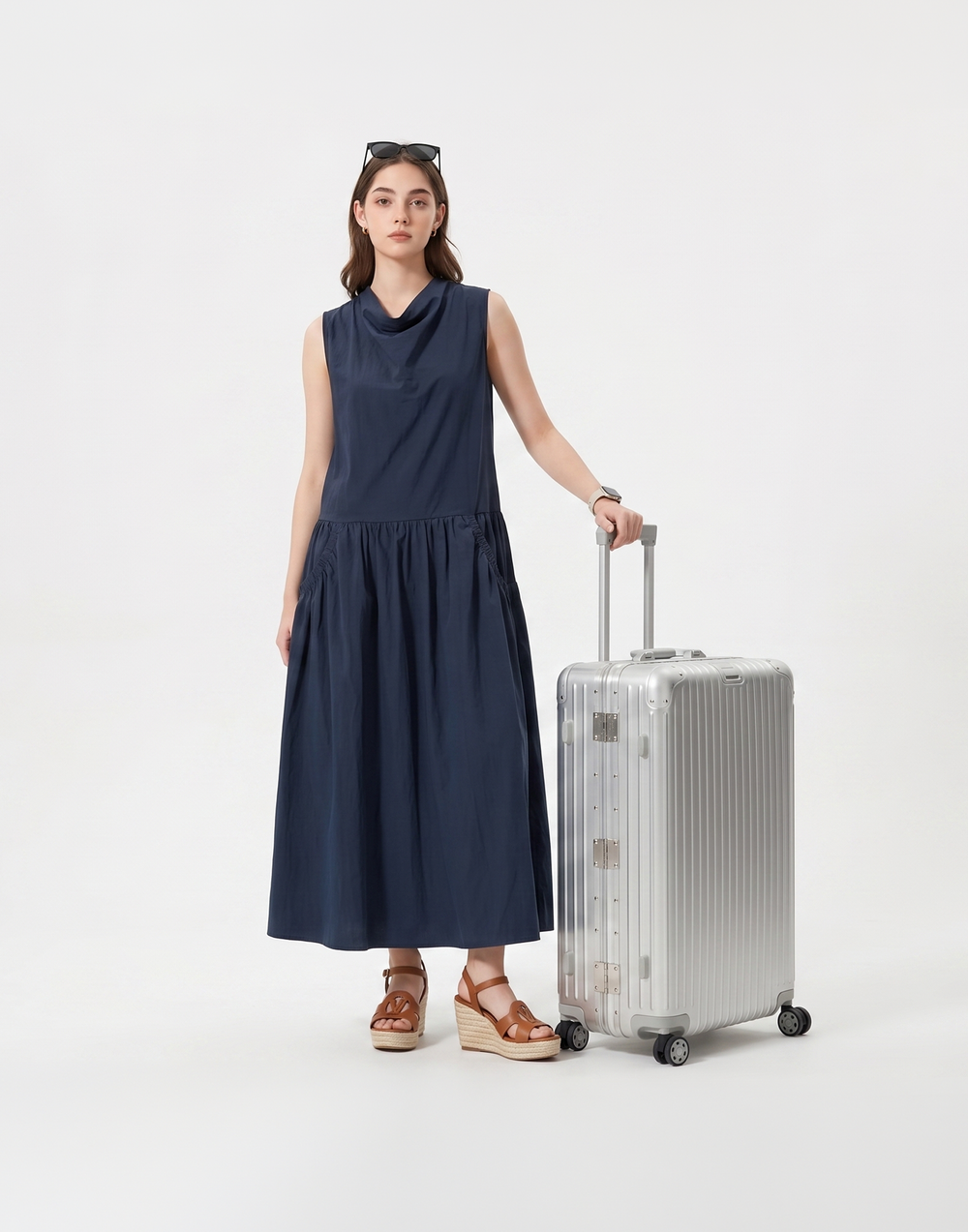 Cooling, Breathable Iris Dress With Pockets