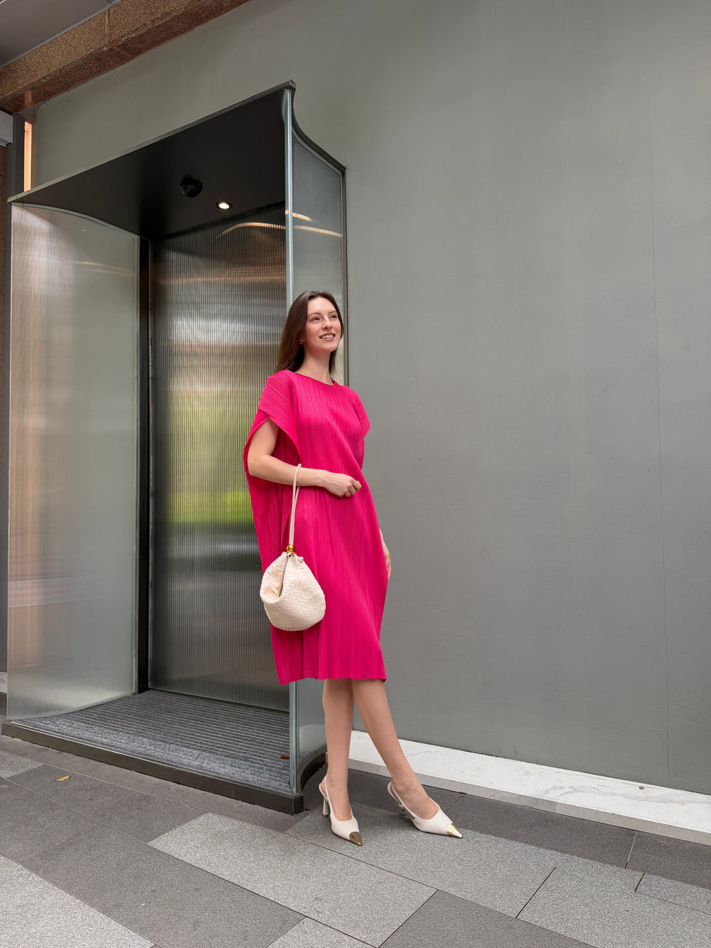 Wrinkle-Free & Cooling Free Size Flair Dress