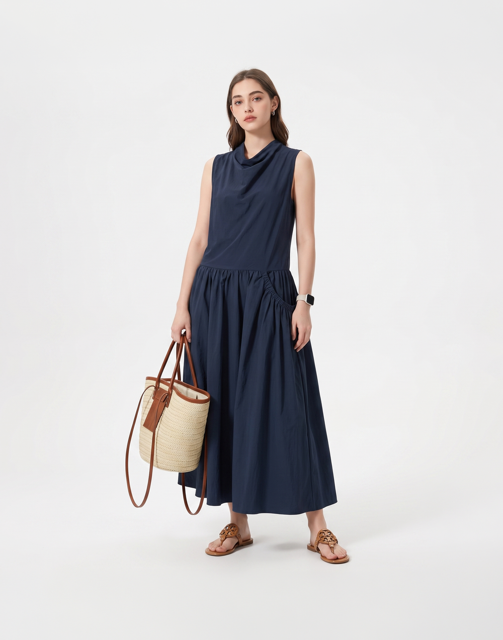 Cooling, Breathable Iris Dress With Pockets