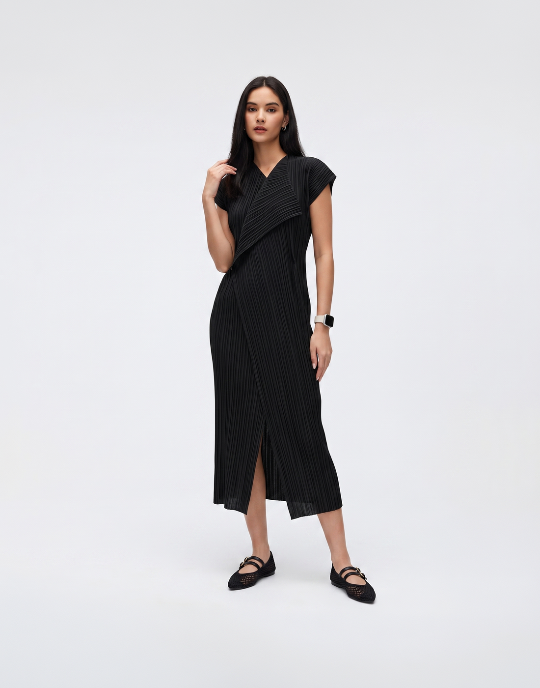 Wrinkle-Free, Cooling & Breathable Free Size Pleated Sienna Dress