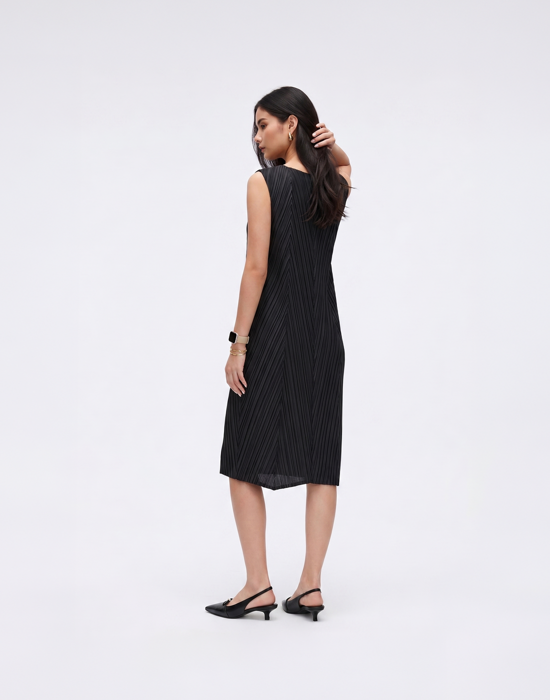 Cooling, Wrinkle-Free & Free Size Solace Pleated Dress