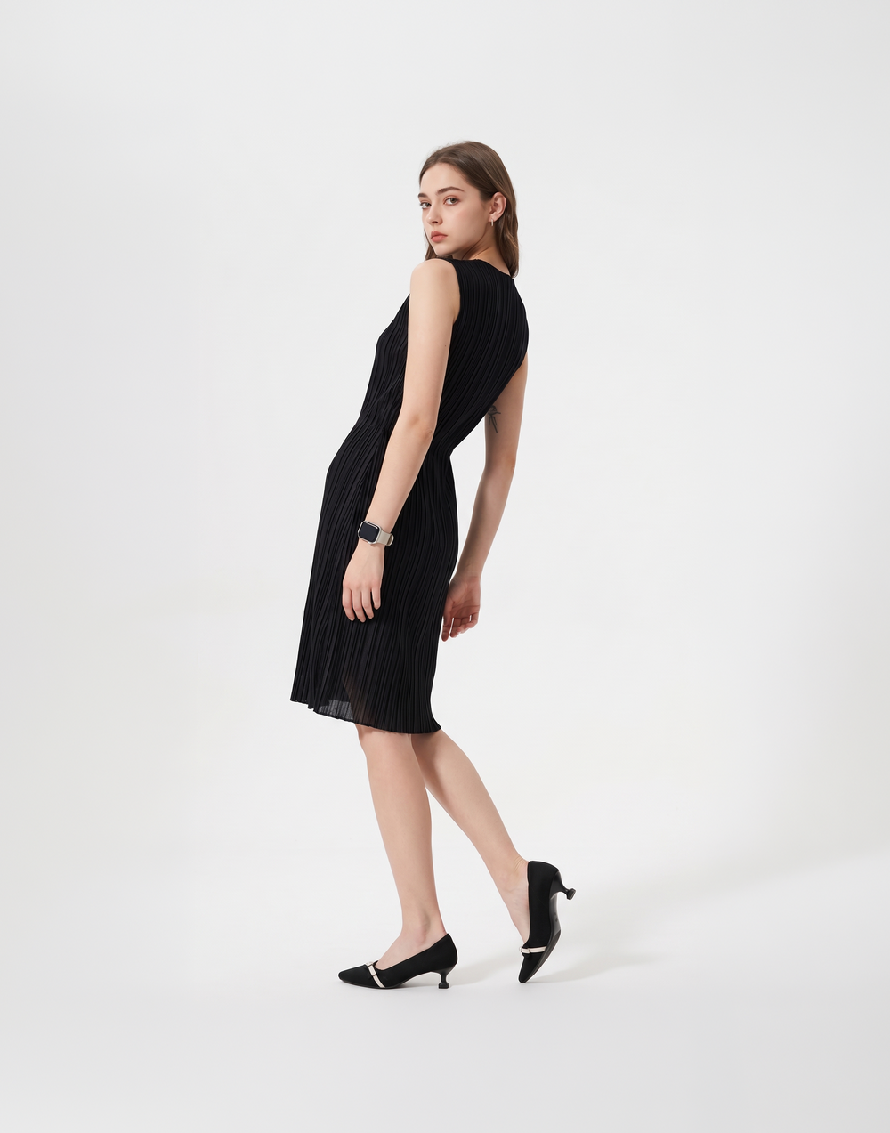 Wrinkle-Free, Cooling, Breathable Free Size Amara Dress With Pockets