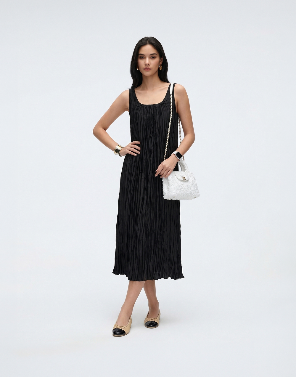 Cooling & Wrinkle-Free Pleated Sunshine Dress