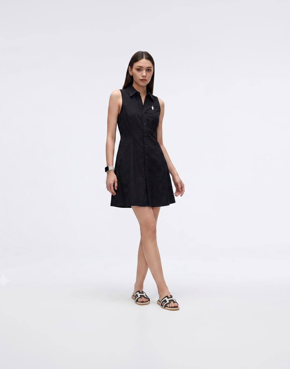 Cooling & Breathable Preppy Shirt Dress