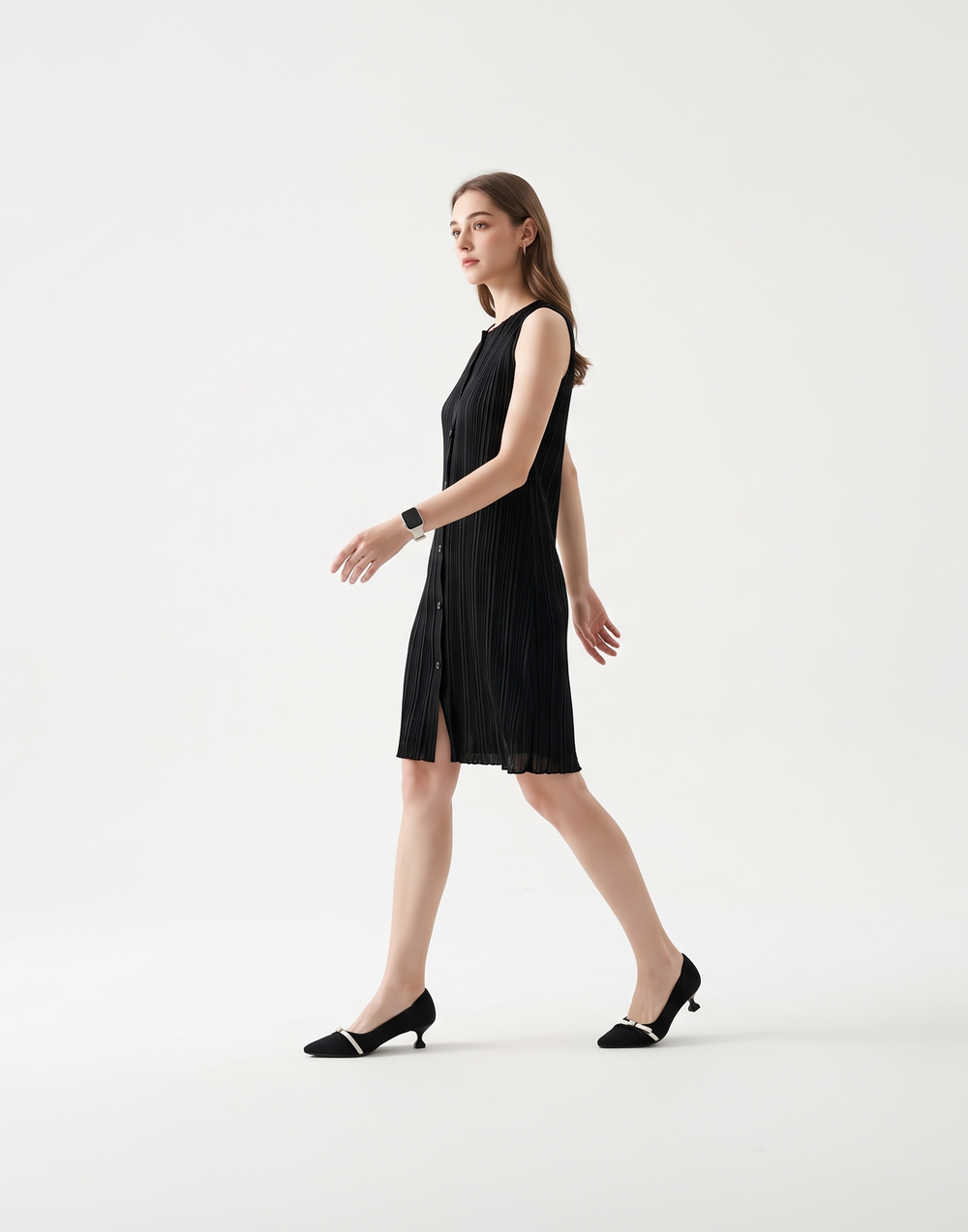 Wrinkle-Free, Cooling, Breathable Free Size Amara Dress With Pockets