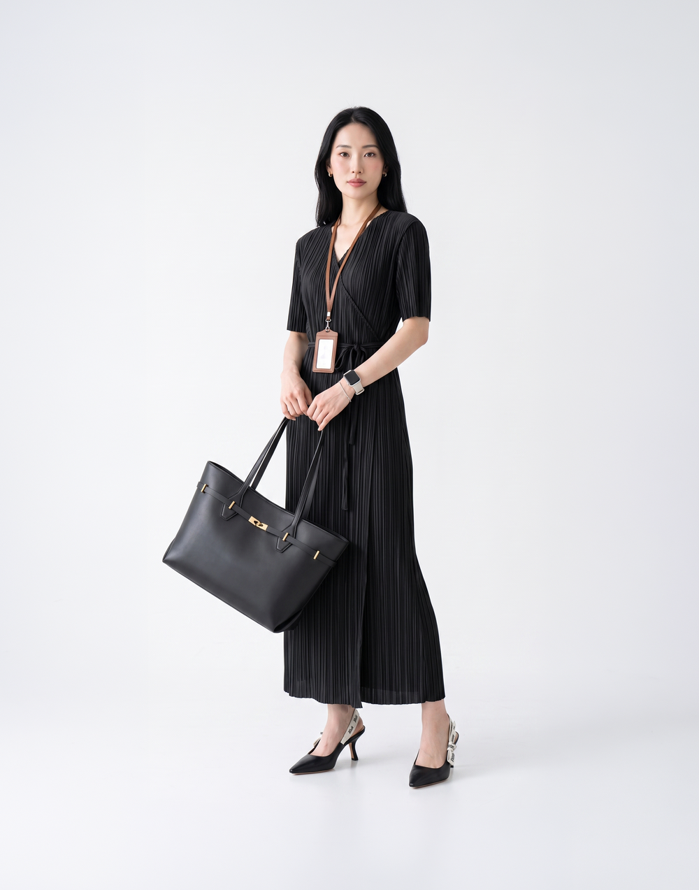 Wrinkle-Free, Cooling & Breathable Envy Pleated Dress