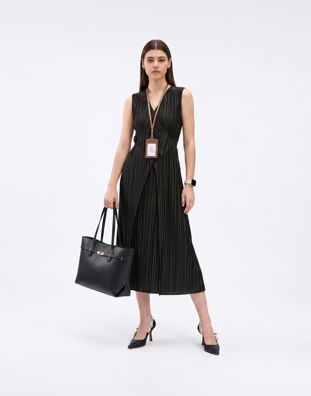 Wrinkle-Free, Cooling & Breathable Icon Pleated Dress