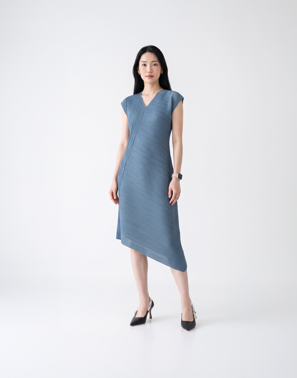 Wrinkle-Free, Cooling & Breathable Celeste Pleated Dress