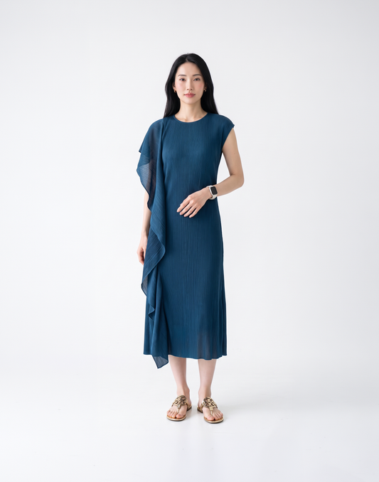 Wrinkle-Free, Cooling & Free Size Pleated Celina Dress