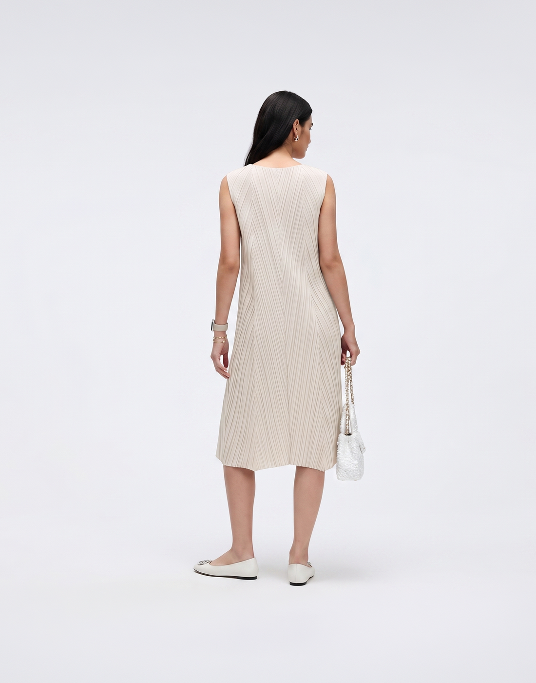 Cooling, Wrinkle-Free & Free Size Solace Pleated Dress