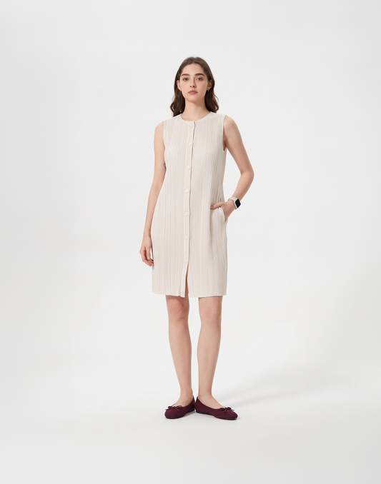 Wrinkle-Free, Cooling, Breathable Free Size Amara Dress With Pockets
