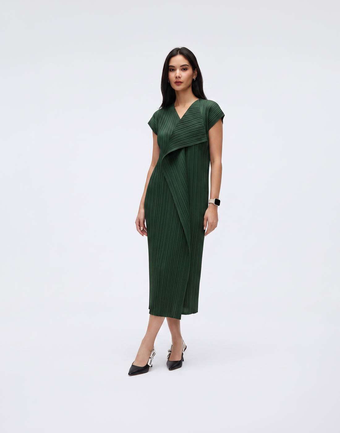 Wrinkle-Free, Cooling & Breathable Free Size Pleated Sienna Dress