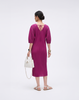 Wrinkle-Free, Cooling & Breathable Pleated Rhythm Dress With Sleeves