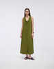 Cooling & Breathable Linen Fern Dress With Pockets