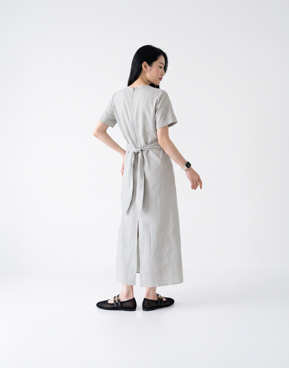 Cooling, Breathable & Flattering Urban Dress With Adjustable Waist Tie