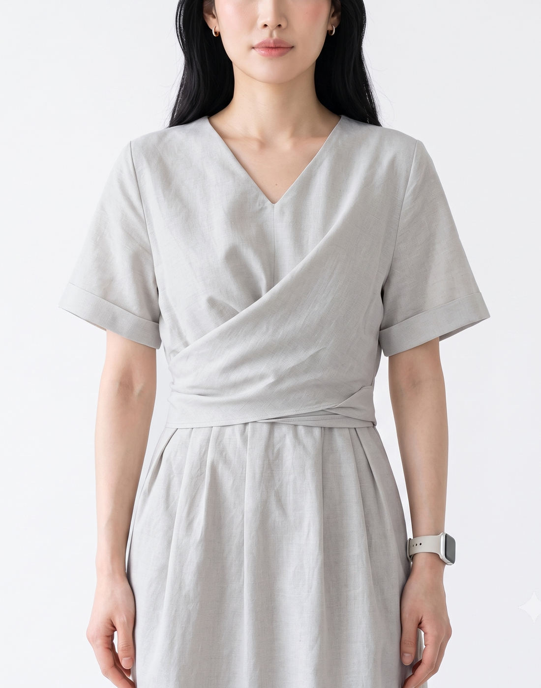 Cooling, Breathable & Flattering Urban Dress With Adjustable Waist Tie