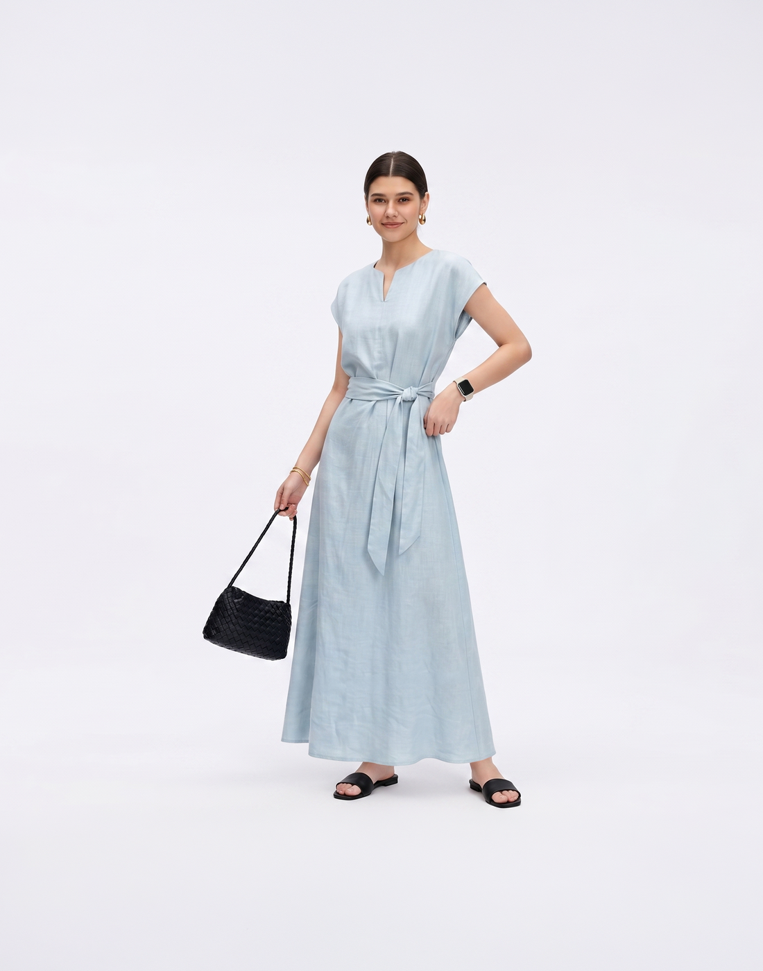 Cooling, Breathable & Stretchy Linen Mist Dress