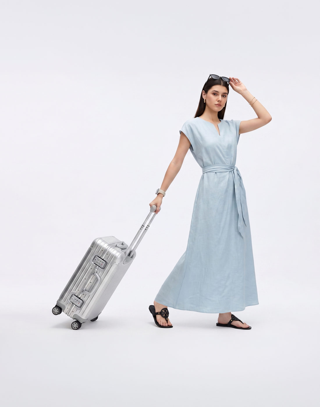 Cooling, Breathable & Stretchy Linen Mist Dress