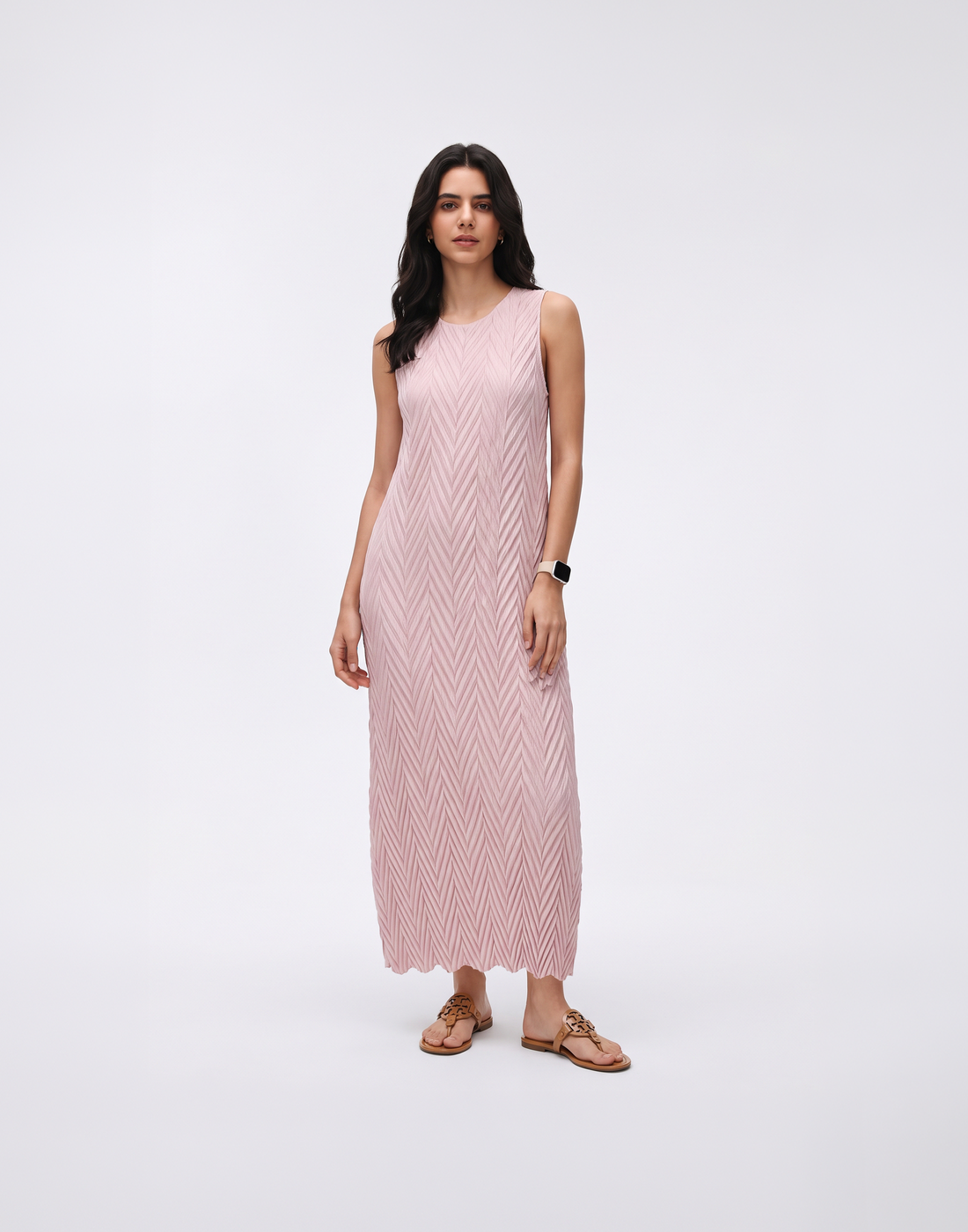 Wrinkle-Free, Cooling & Breathable Free Size Pleated Vera Dress
