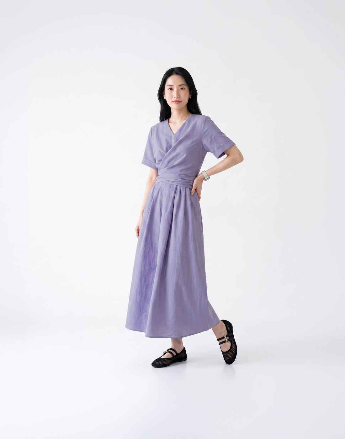 Cooling, Breathable & Flattering Urban Dress With Adjustable Waist Tie