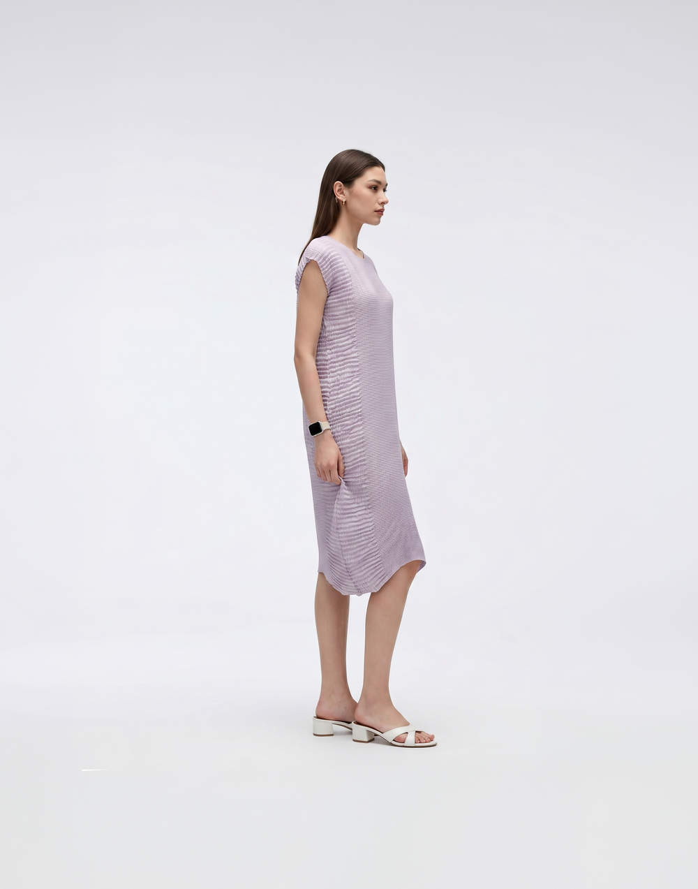 Wrinkle-Free, Cooling & Free Size Pleated Bella Dress