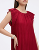 Wrinkle-Free, Cooling & Free Size Pleated Ruby Dress