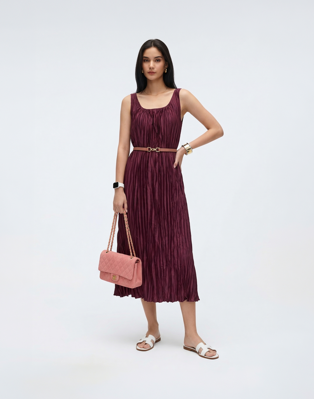 Cooling & Wrinkle-Free Pleated Sunshine Dress