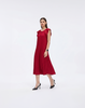 Wrinkle-Free, Cooling & Free Size Pleated Ruby Dress